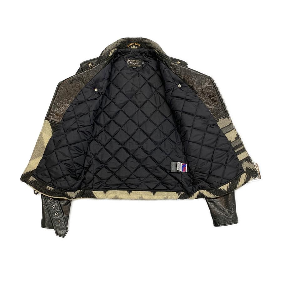 ショット ライダースジャケット ナバホ柄 メンズ SIZE 38 SCHOTT 中古