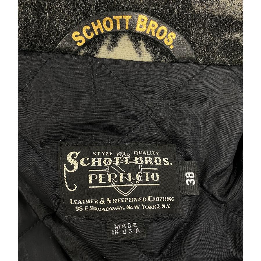 ショット ライダースジャケット ナバホ柄 メンズ SIZE 38 SCHOTT 中古