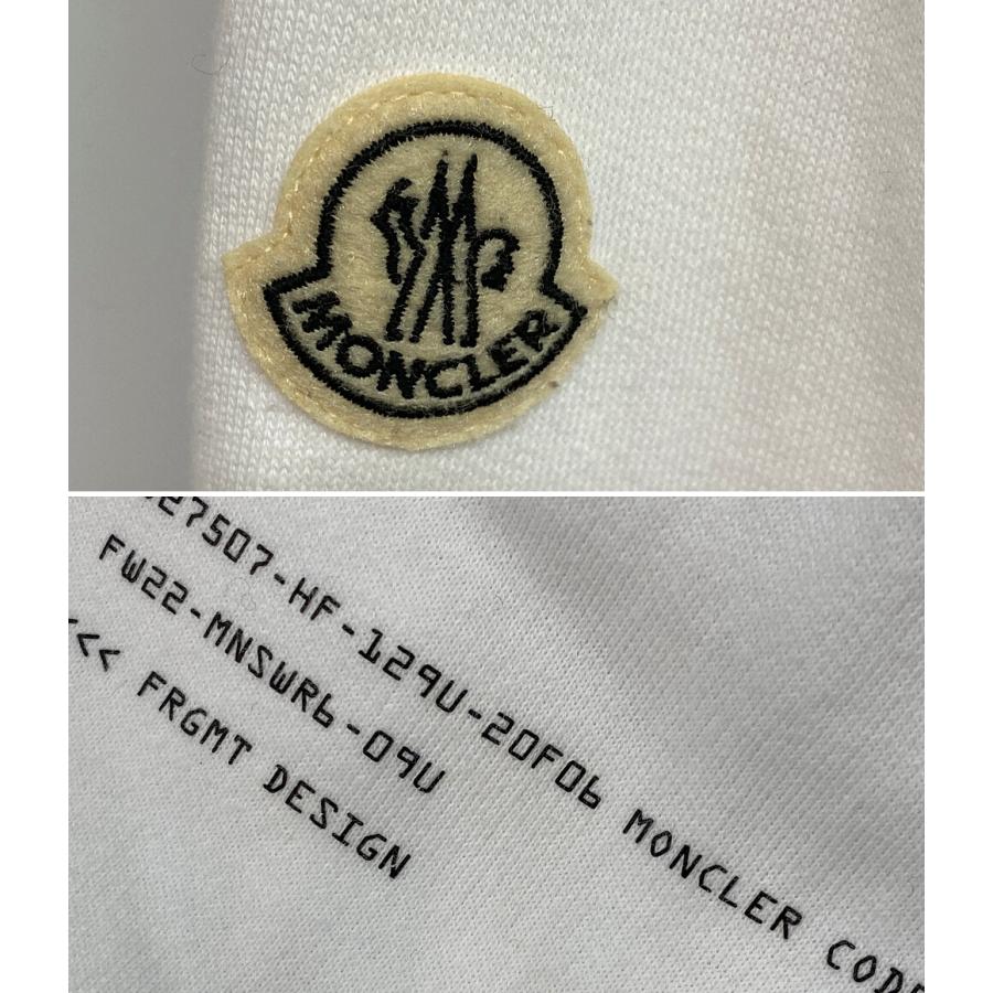 極美！モンクレールロゴエンブロイダリートレーナーホワイト