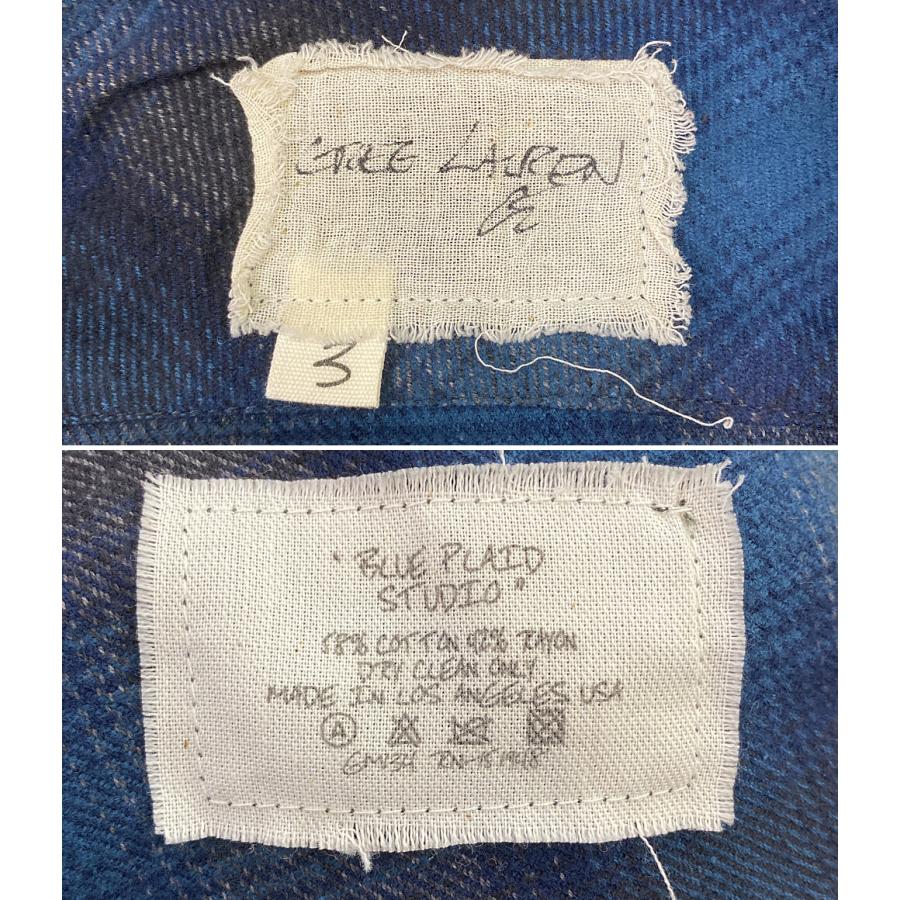 グレッグローレン 長袖シャツ チェック メンズ SIZE 3 GREG LAUREN