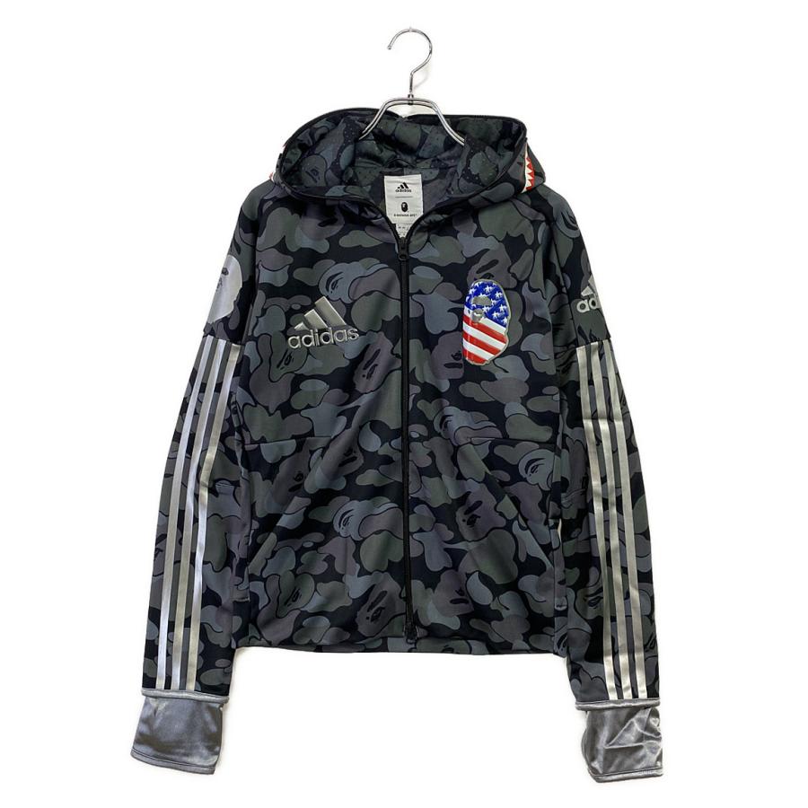 アベイシングエイプ アディダス ジャージ フーディ SHARK HOODIE