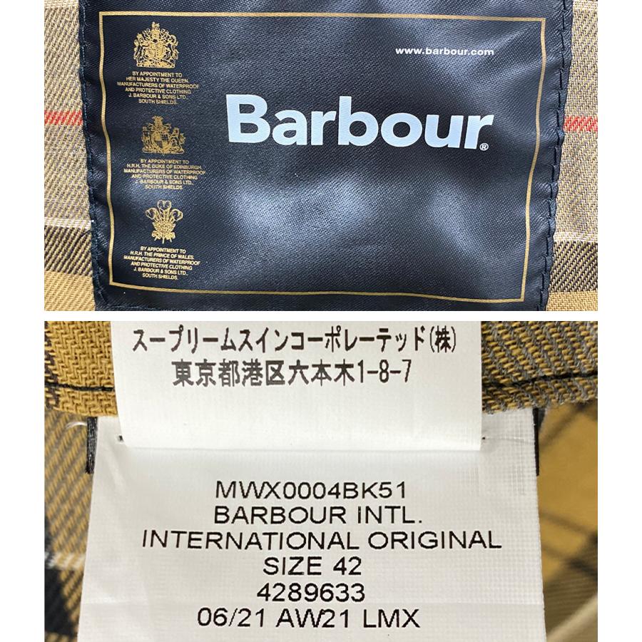 バブアー ジャケット INTERNATIONAL ブラック メンズ SIZE 42 BARBOUR 