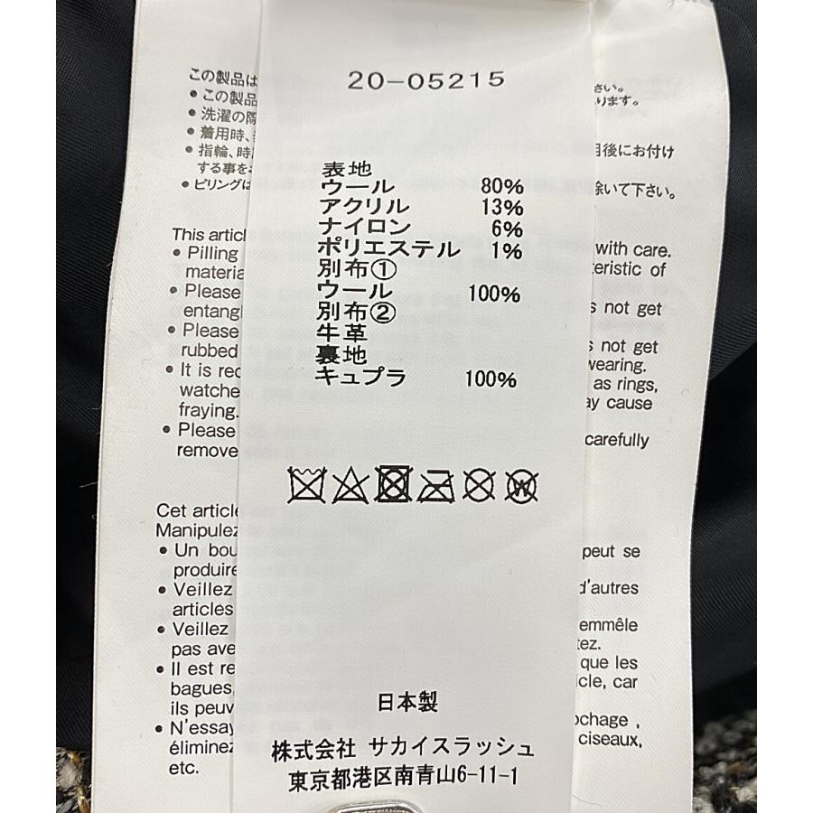 美品 サカイ ツイードブルゾン 20AW 20-05215 レディース SIZE 2 sacai