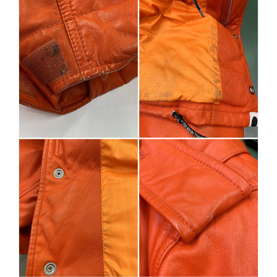アベイシングエイプ ダウンジャケット レザーダウン M-65 メンズ SIZE