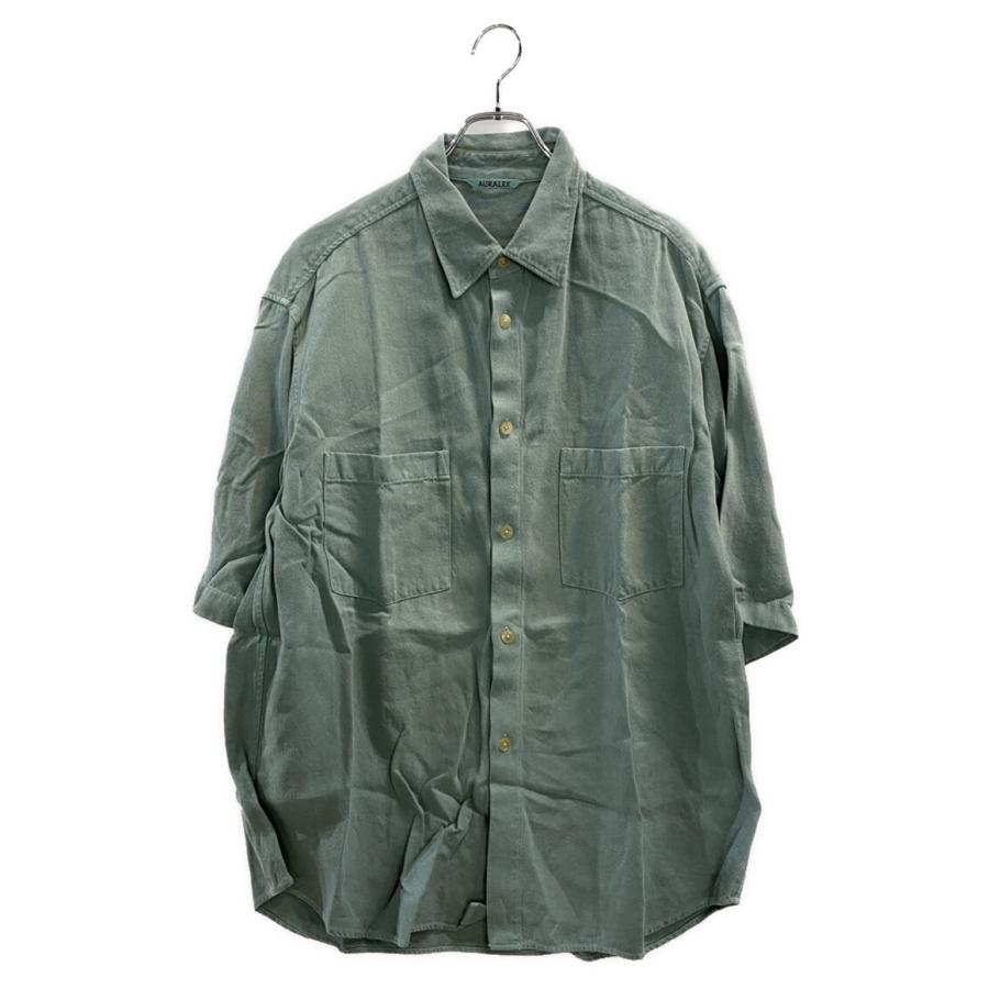 オーラリー 半袖シャツ グリーン A22SS02WD メンズ SIZE 5