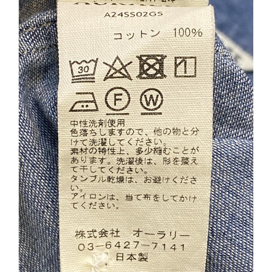 オーラリー 半袖シャツ デニムシャツ A24SS02GS メンズ SIZE 5 AURALEE