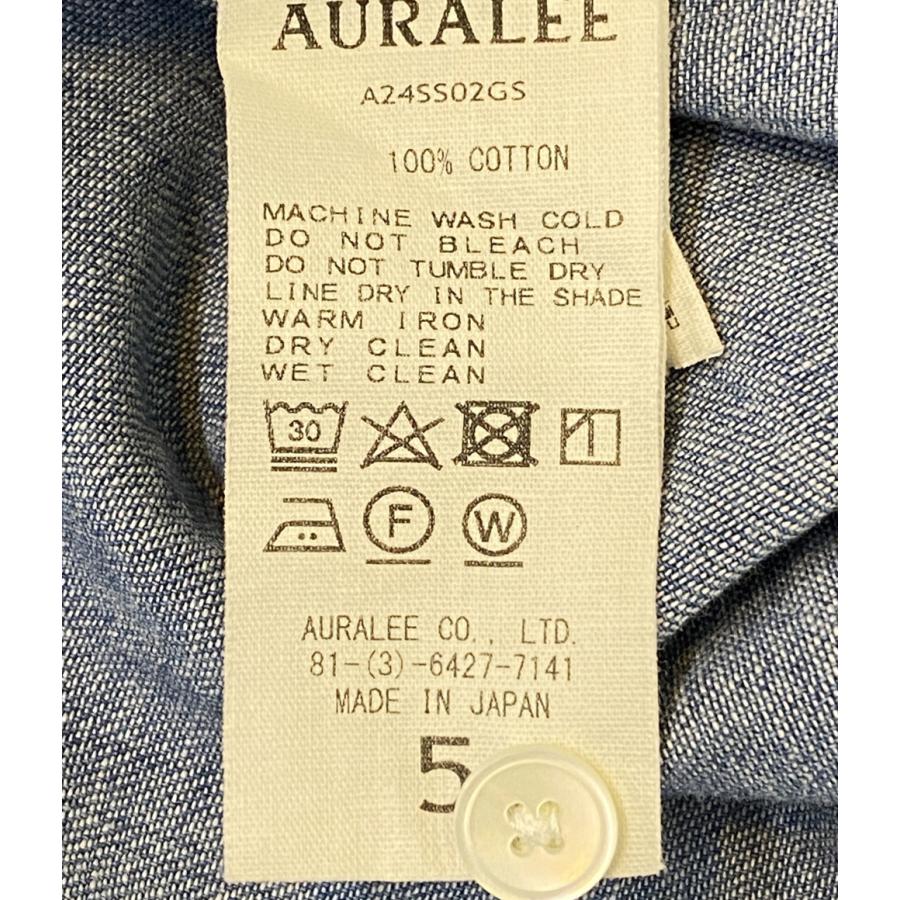 オーラリー 半袖シャツ デニムシャツ A24SS02GS メンズ SIZE 5 AURALEE