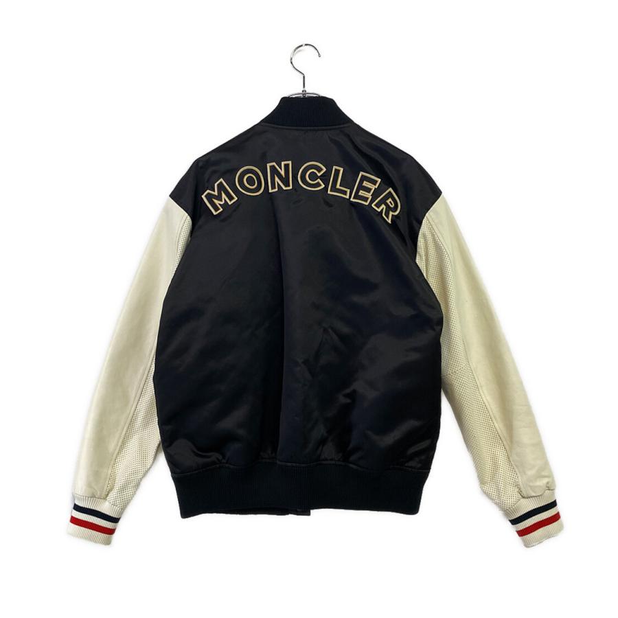 MAISON KITSUNE◇EDDY SATIN/スタジャン/L/ポリエステル/NVY