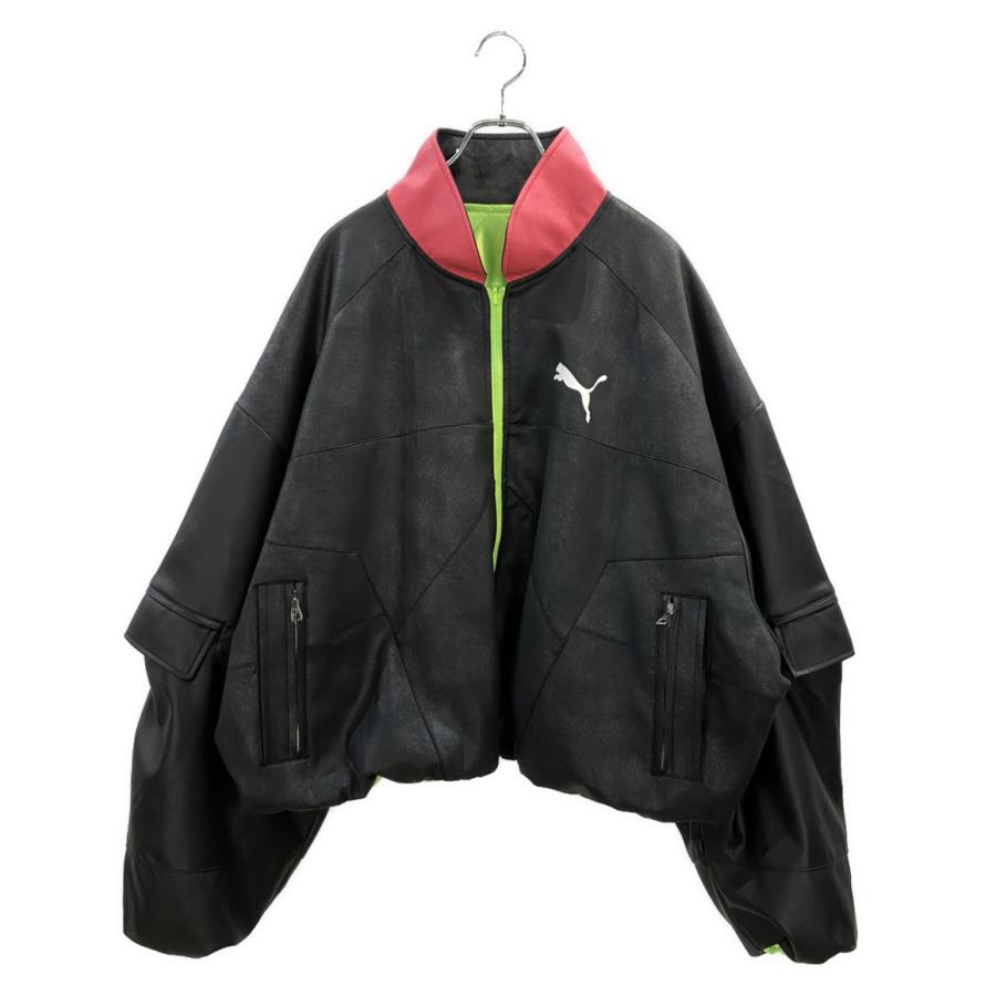 asap rocky　新品 スーツ 96Y8 ２点セット プーマ エイサップロッキー PLEATHER JACKET 632480-01 メンズ SIZE L