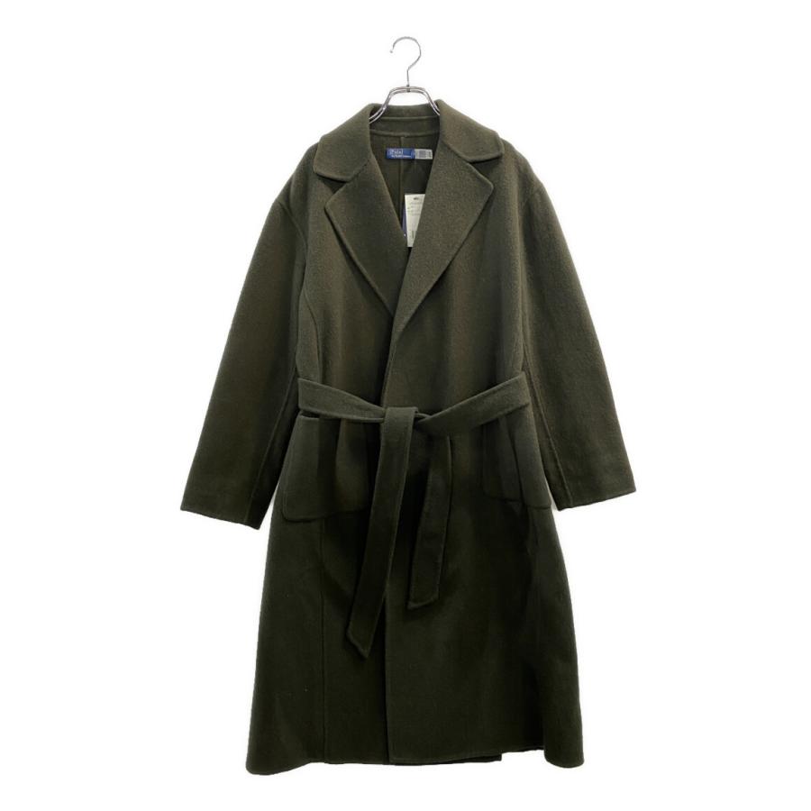 美品 ポロ・ラルフローレン ダブルフェイスドウールラップコート