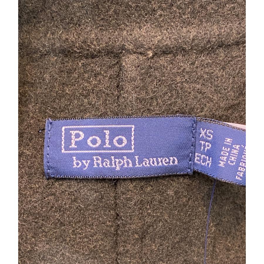 美品 ポロ・ラルフローレン ダブルフェイスドウールラップコート