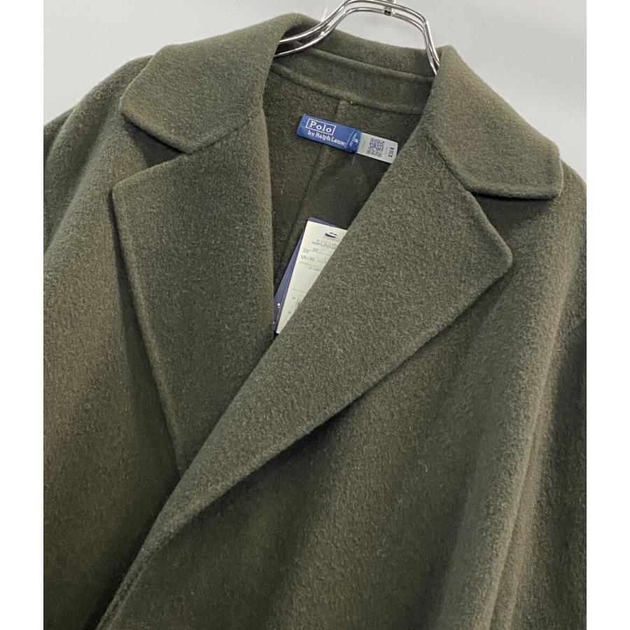 美品 ポロ・ラルフローレン ダブルフェイスドウールラップコート
