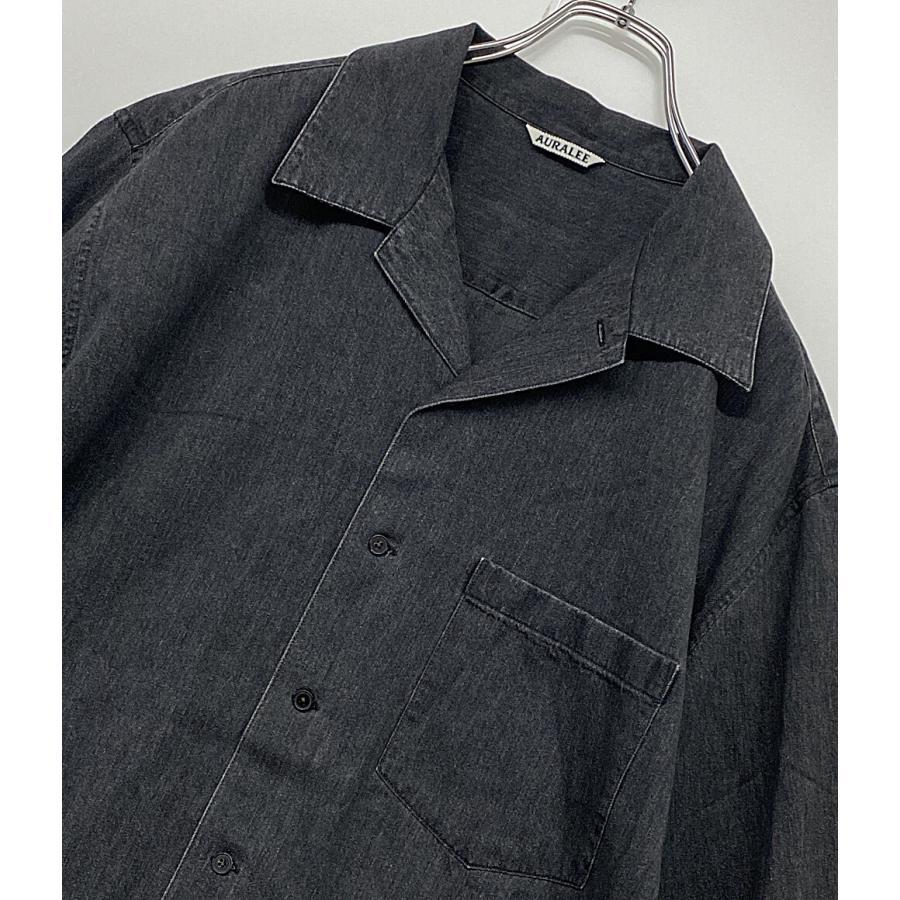 AURALEE グレー 半袖シャツ