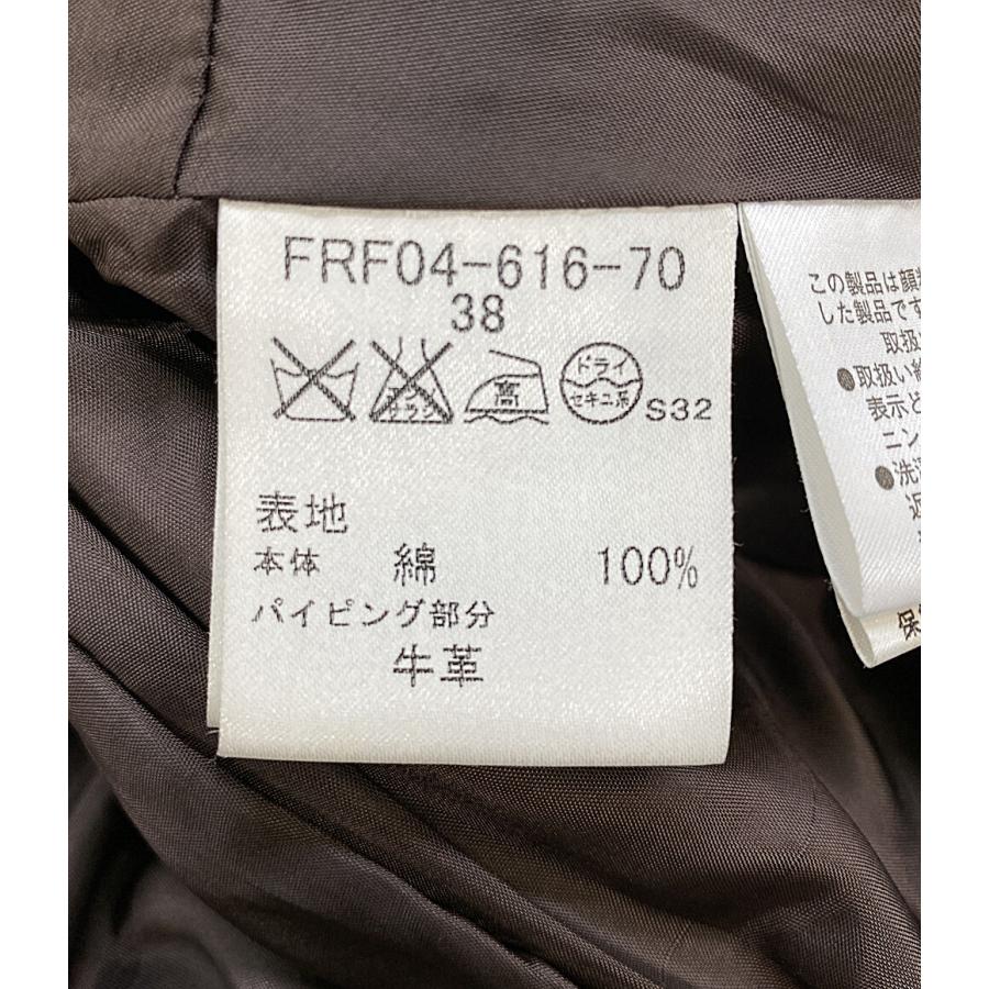 バーバリーブルーレーベル トレンチコート チェック ブラウン