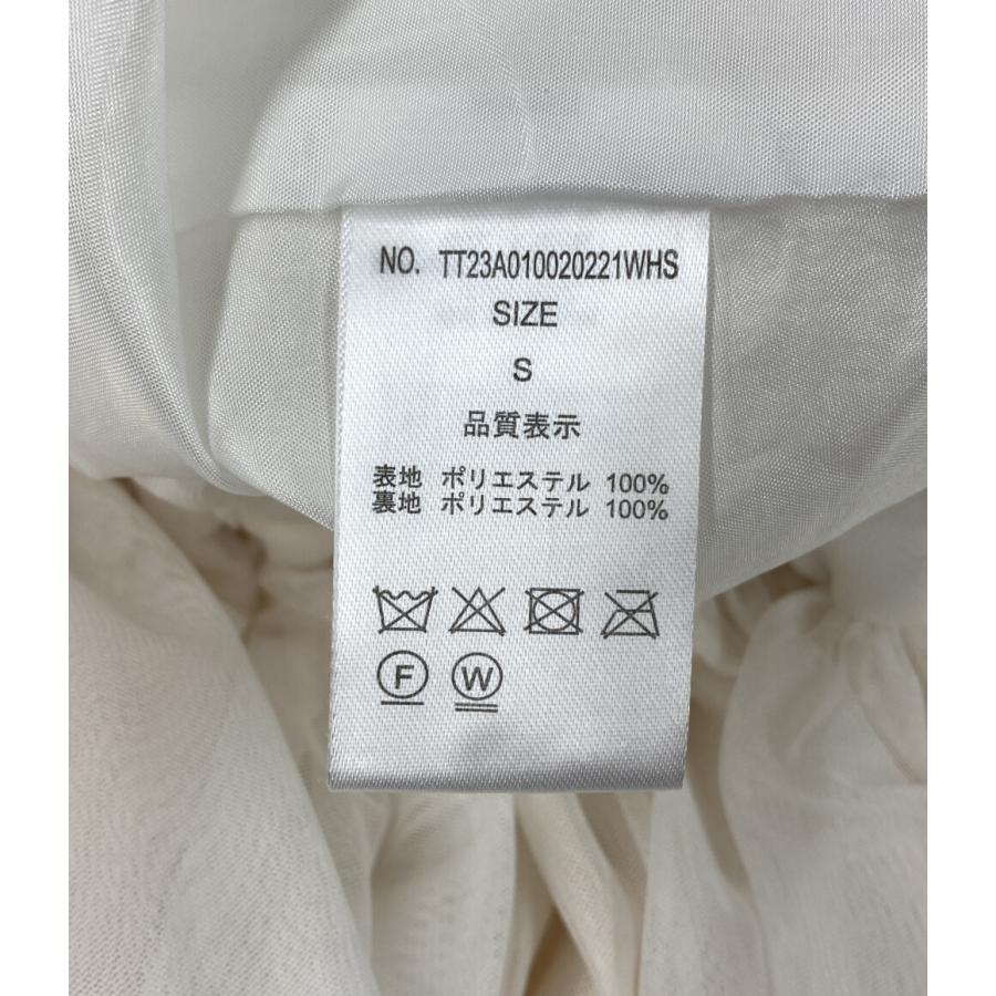 アイボリー フレアスカート S the toe ベーシックストレッチフレアースカート/洗える(ひざ丈スカート