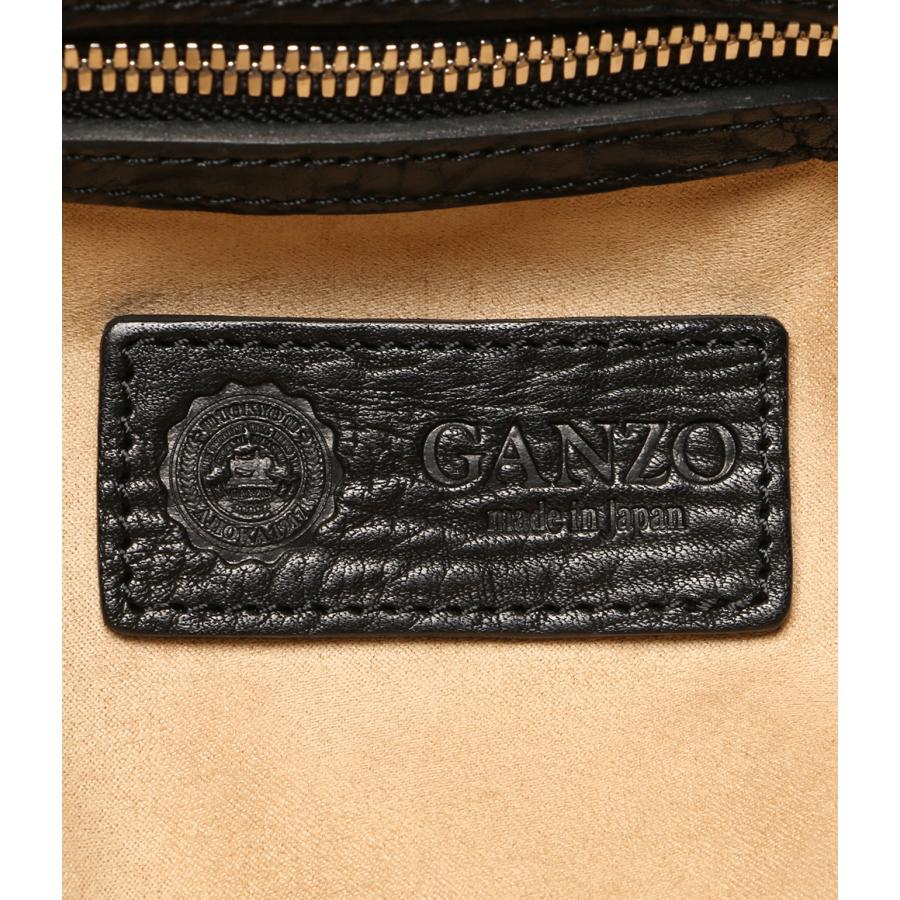 ガンゾ トートバッグ BLK レザー メンズ GANZO 中古 : Rehello by