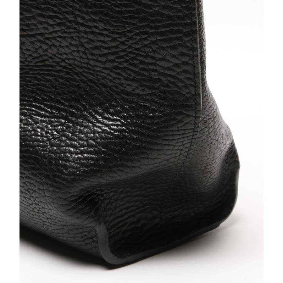 ガンゾ トートバッグ BLK レザー メンズ GANZO 中古 : Rehello by