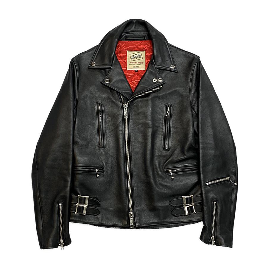 トリプルシックス666本革ライダース トリプルシックス ライダースジャケット 内側キルティング