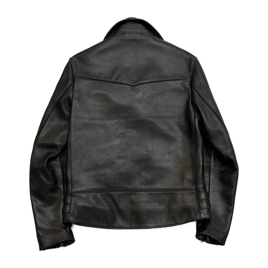 極美品　トリプルシックス　ライダース　ダブル　レザー　ブラック　キルティング 極美品 トリプルシックス ライダース ダブル レザー ブラック