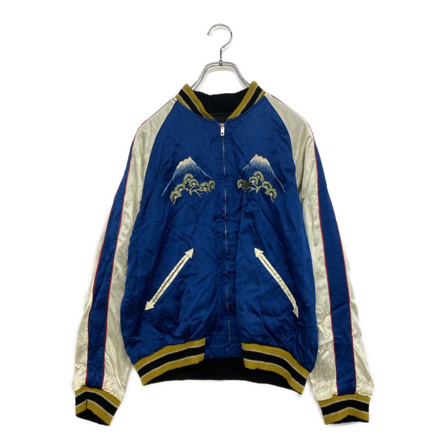 トウヨウエンタープライズ スカジャン TT15297 ブルー 刺繍 富士山