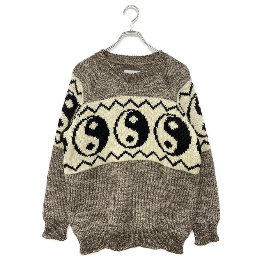 美品 ブラックウィドー 長袖ニット Yin-Yang Sweater 22AW KN01 メンズ