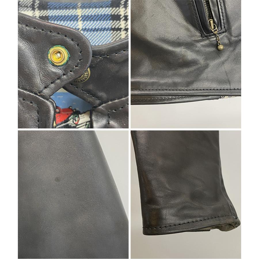 エアロレザー ライダースジャケット シングル メンズ SIZE 32 AERO