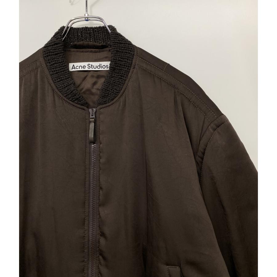 アクネストゥディオズ ボンバージャケット 中綿ブルゾン ブラウン