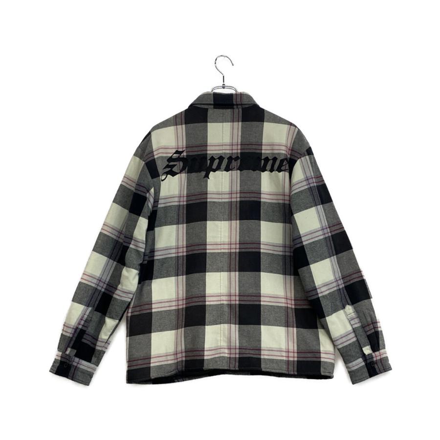 Supreme シュプリーム シャツジャケット ネルシャツ チェックシャツ シュプリーム☆チェックネルシャツキルティングジャケット (Supreme