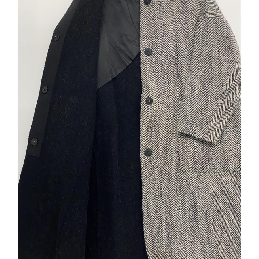 エブール ヘリンボーンノーカラーコート レディース SIZE 36 ebure