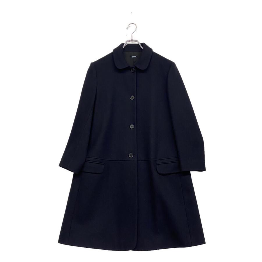 JIL SANDER リバーシブルウールコート ジルサンダーネイビー ウールコート ネイビー レディース SIZE 34 JIL