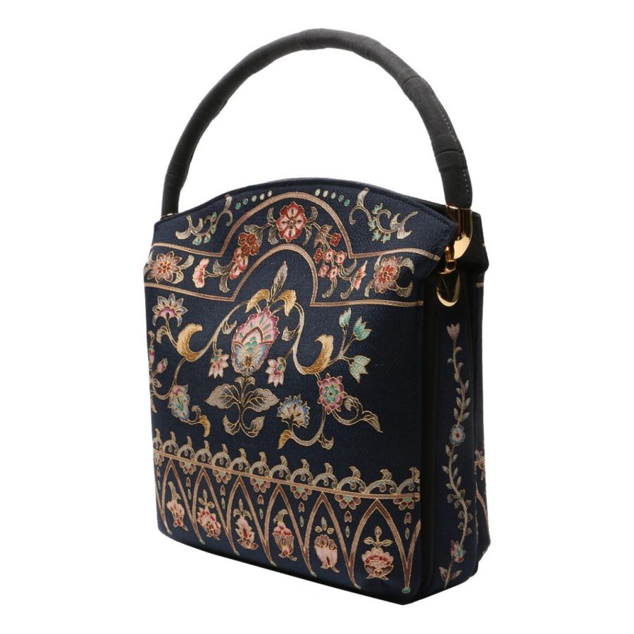 未使用·皇室御用達✨岡重　オカジマ ハンドバッグ レディース 美品 オカジマ 岡重 ハンドバッグ ちりめん レディース OKAJIMA 中古