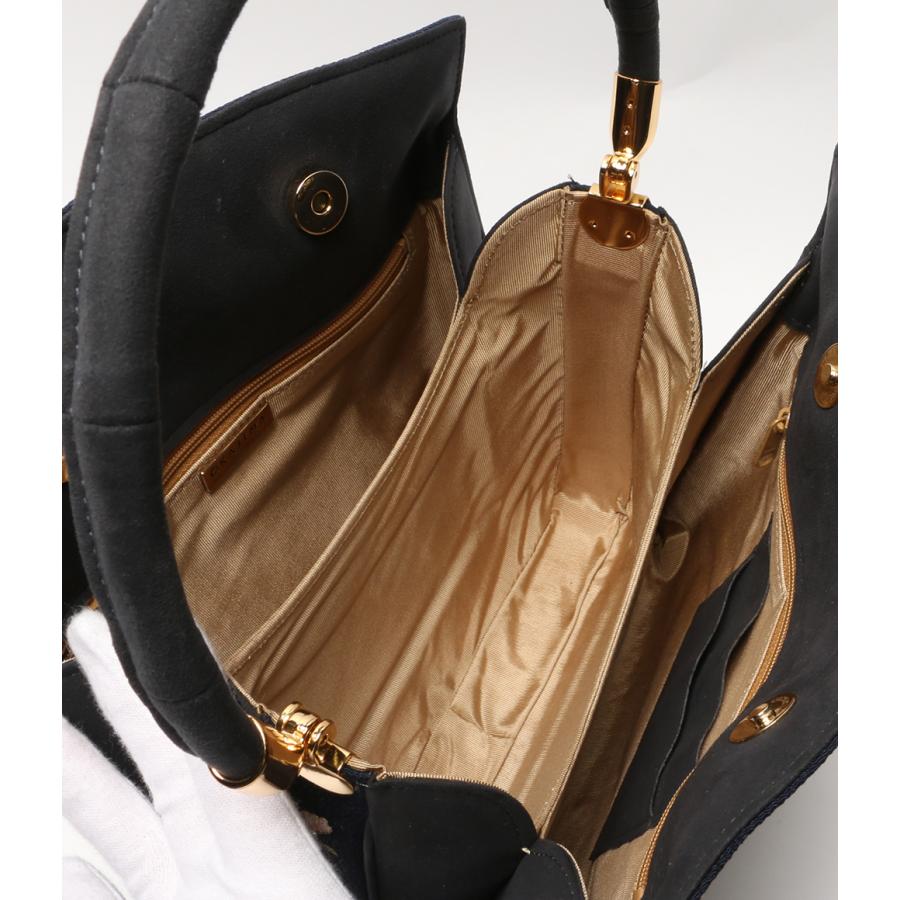 美品 オカジマ 岡重 ハンドバッグ ちりめん レディース OKAJIMA 中古