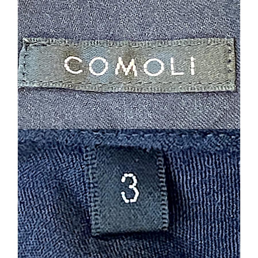 コモリ 半袖シャツ ネイビー 状態込み V01-02021 メンズ SIZE 3 COMOLI