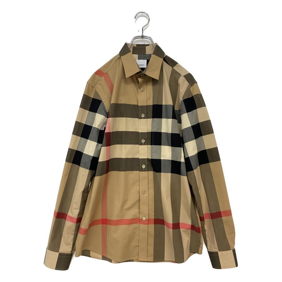 BURBERRY バーバリー ノバチェック シャツ 長袖 メンズ M相当 BURBERRY（バーバリー） 美品 長袖シャツ ノバチェック メンズ SIZE M