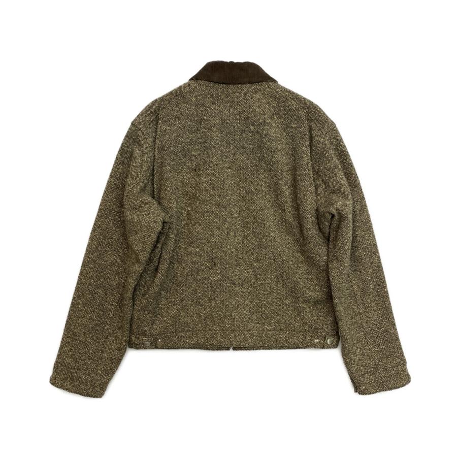 オーラリー ジップアップブルゾン HOMESPUN TWEED ZIP BLOUSON A25AB01HT メンズ SIZE 5 AURALEE 中古の画像