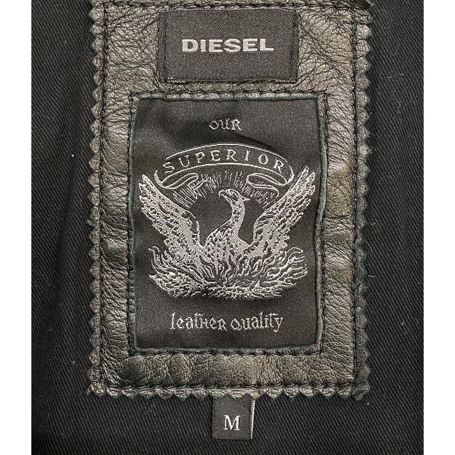 DIESEL（ディーゼル） レザージャケット ブラック メンズ SIZE M