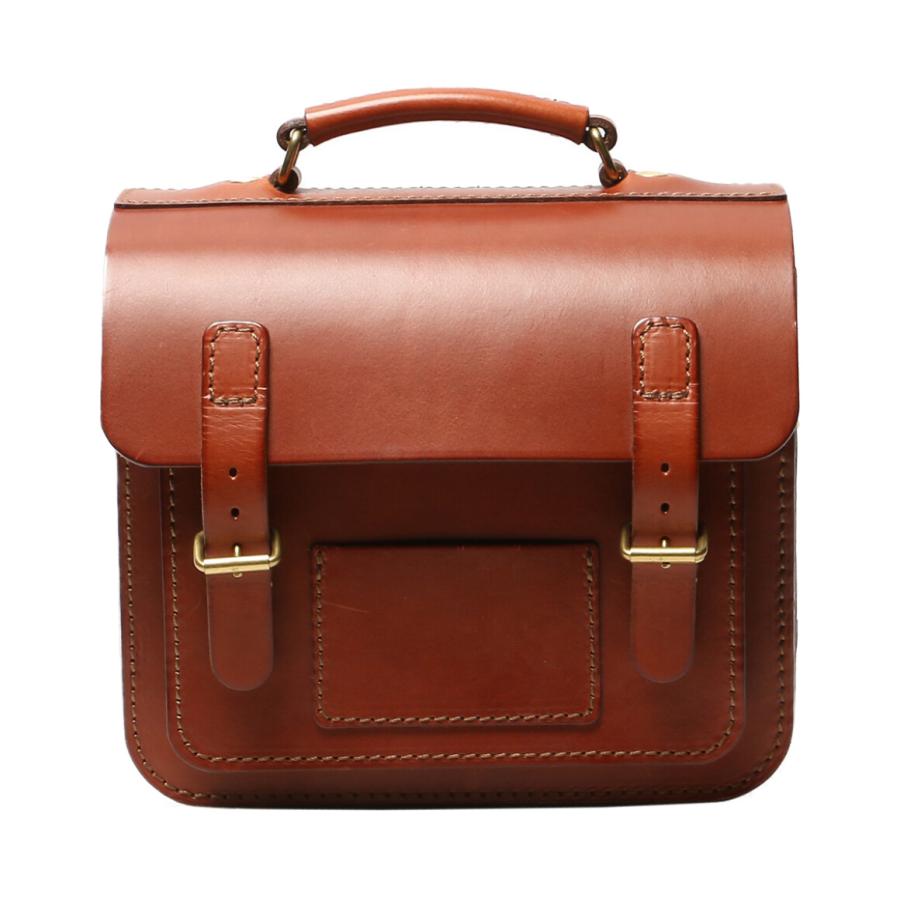 タイムセール HERZ ヘルツ 鞄 日本製 本革 HERZ（ヘルツ） ショルダーバッグ 2way ブラウン メンズ 中古