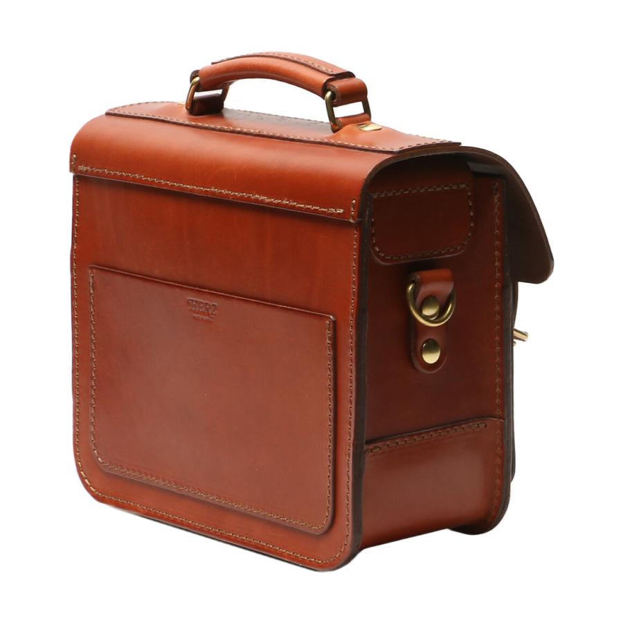 HERZ（ヘルツ） ショルダーバッグ 2way ブラウン メンズ 中古