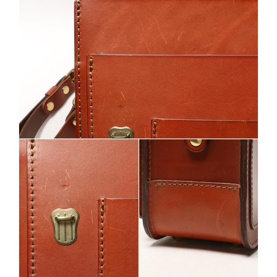 HERZ（ヘルツ） ショルダーバッグ 2way ブラウン メンズ 中古