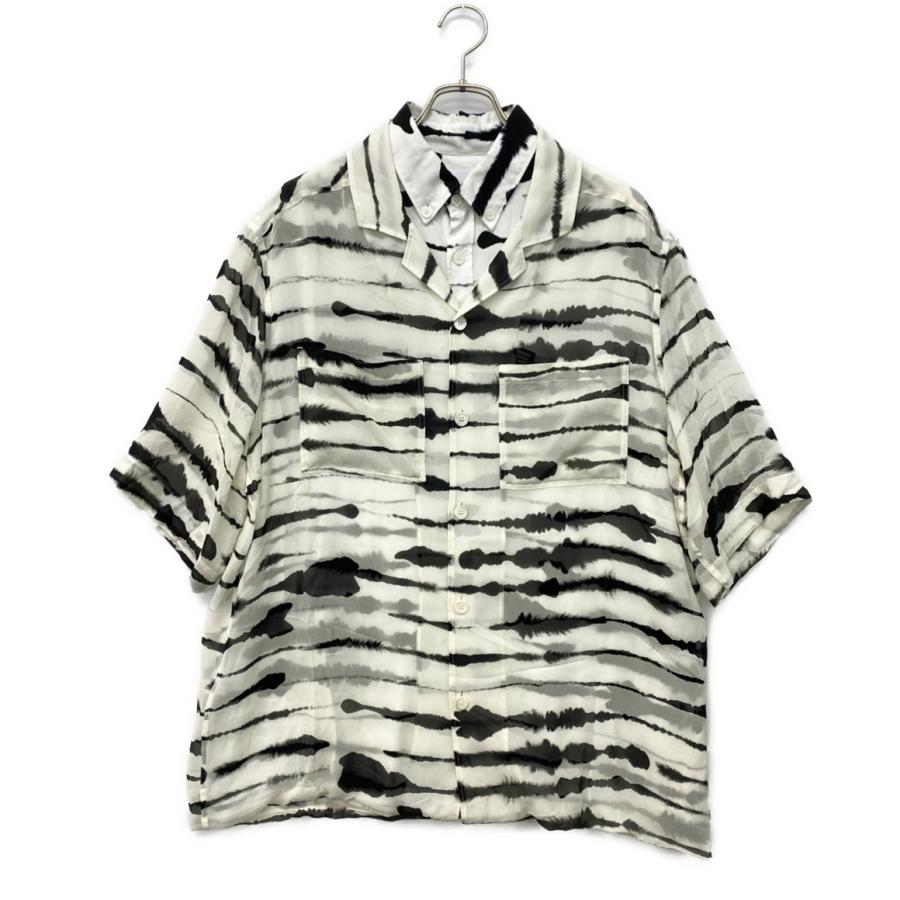 ✨現行　美品✨BURBERRY LONDON バーバリー半袖シャツ BURBERRY（バーバリー） 半袖シャツ ゼブラ柄シャツ メンズ SIZE M