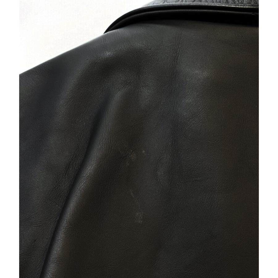 ショット arrow レザージャケット ブラック ボアライナー付属 40 近年 中古・古着通販】Schott (ショット) ボアライナー付 レザーシングル