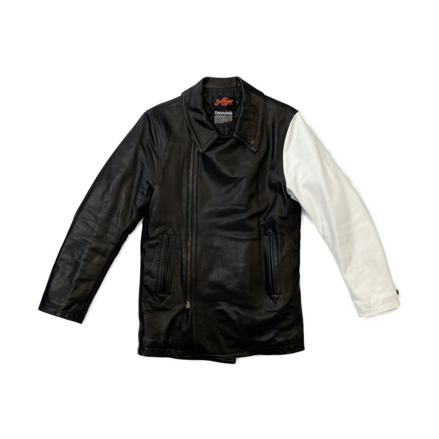 サニーシーサイダー レザージャケット COW LEATHER PEA COAT メンズ 