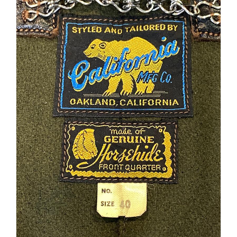 California Mfg. Co. レザージャケット 40サイズ レインボーカントリー カリフォルニアマニファクチュアリング レザー