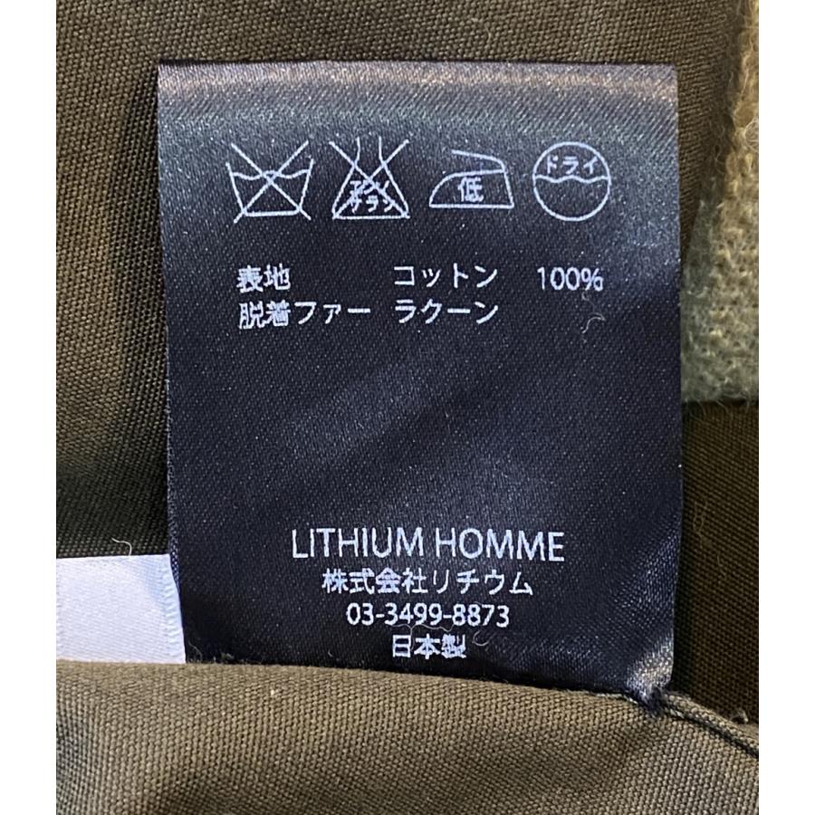 リチウムオム モッズコート リアルファー メンズ SIZE 42 LITHIUM