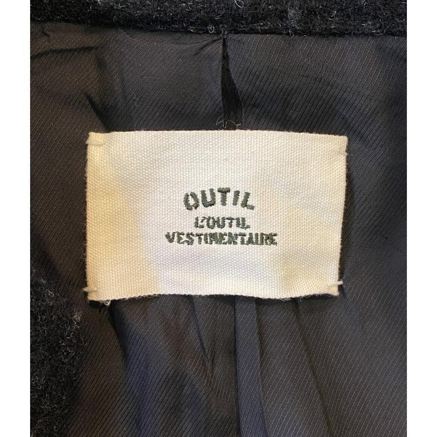 ウティ ダブルブレストジャケット ウールショートコート メンズ SIZE 3