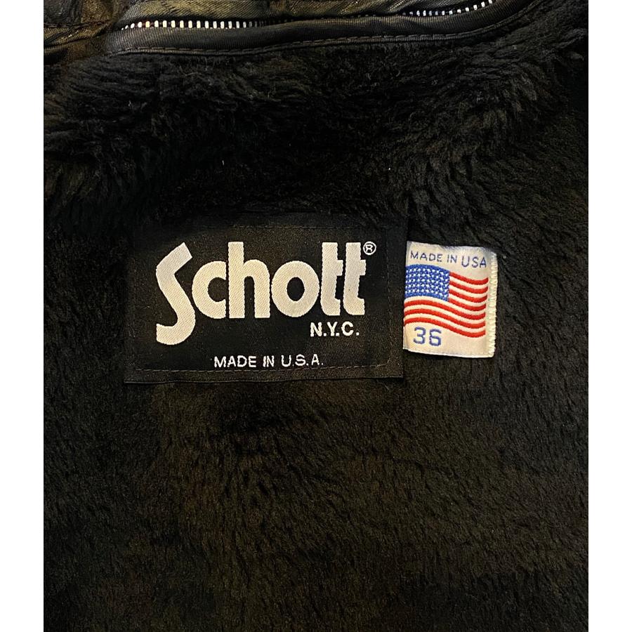 [廃盤] Schott At-101 サイズ36 ショット ジャケット 廃盤モデル 牛革 USA製 AT101 メンズ SIZE