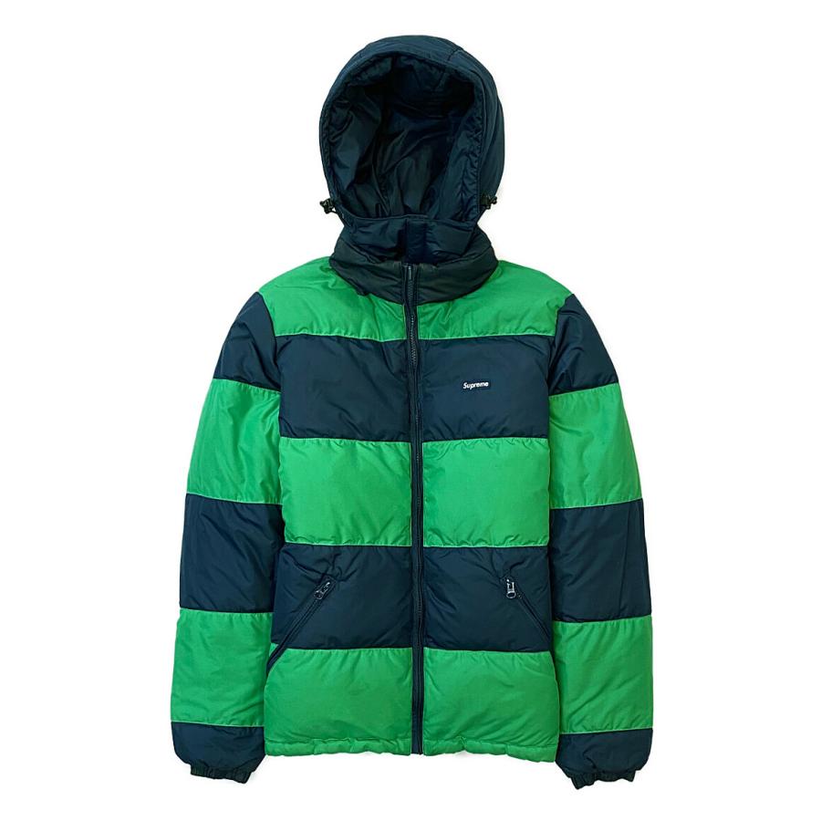 シュプリーム ダウンジャケット Reversible Striped Down Jacket