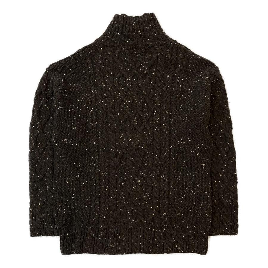 オーラリー ニット Wool Baby Alpaca Cable Knit 21AW メンズ
