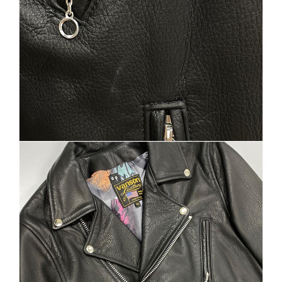 バンソン リュウジカミヤマ ダブルライダースジャケット USA製 20AW