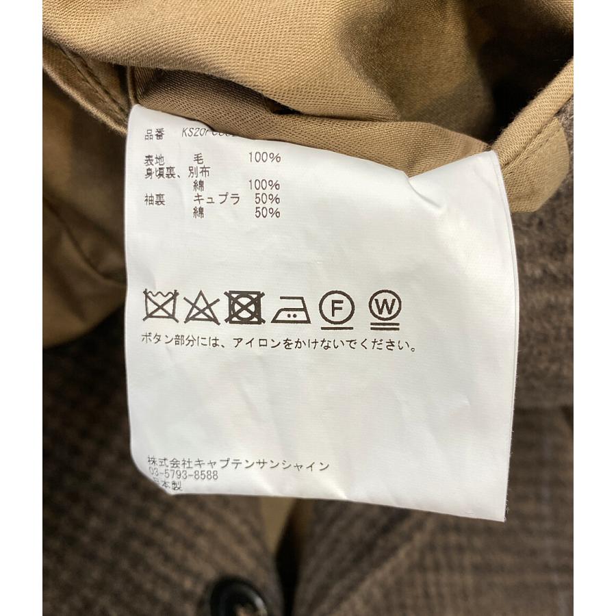 キャプテン サンシャイン コート チェック柄 ウールコート KS20FCO002